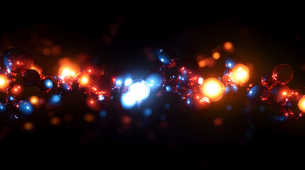The Luminous Nature of Xenon: An Abstract Artistic Visualization of Its Unique Characteristics and Applications