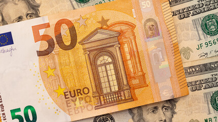 Images of banknotes of various countries. euro and american dollar photos.