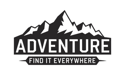 Travel Vector Silhouettes and Vector Clip Art Logo Icons Set Depicting Travel, Exploration, and Adventure Themes