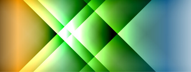 Obraz premium Dynamic shadow lines with gradient colors geometric background