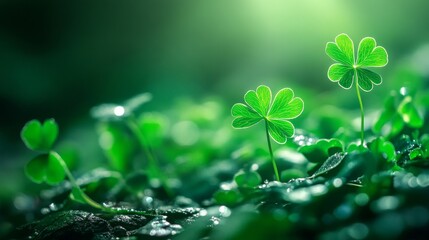 High-resolution St. Patrick's day background with festive green themes, perfect for desktop and wallpaper