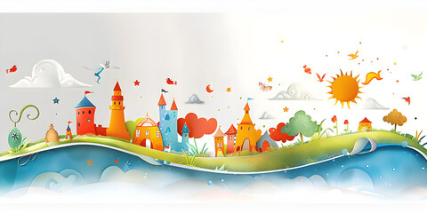 Happy children's day for international children celebration
