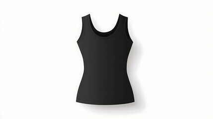 Black T-shirt on a white background