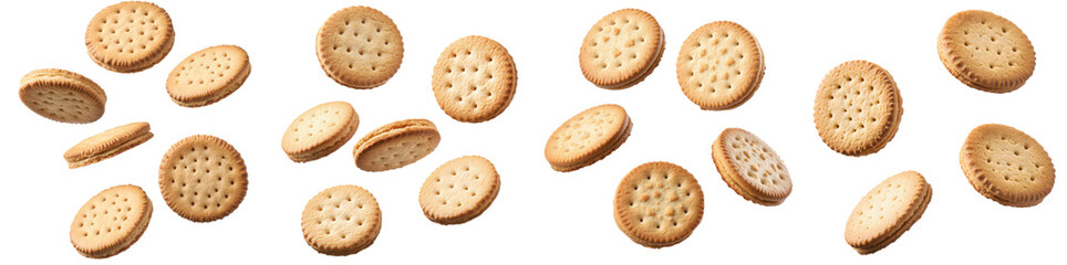 Delicious Sandwich Cookies Falling Food Photography Sweet Treats