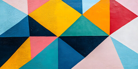Vibrant colorful geometric pattern