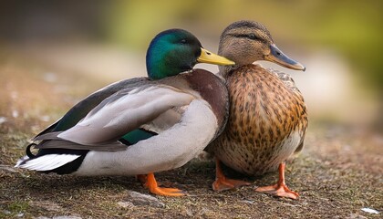 mallard wild ducks scient. name Anas platyrhynchos bird animal,