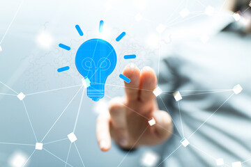 Neural network 3D illustration. Big data and cybersecurity