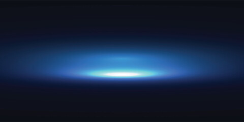 Laser lines of light. Horizontal neon light. Neon blue horizontal speed lines. Glowing stripes. Laser beams. light lines of movement and speed in neon color