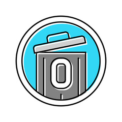 zero waste sorting color icon vector. zero waste sorting sign. isolated symbol illustration