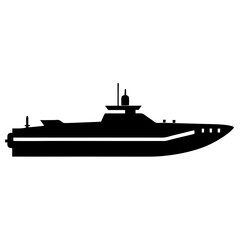 silhouette of a ship