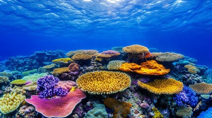 Vibrant Coral Reef Underwater Scene