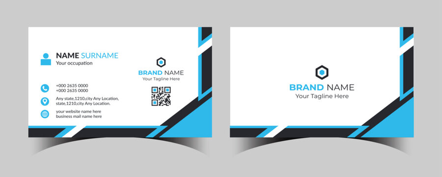 creative modern business card design template..