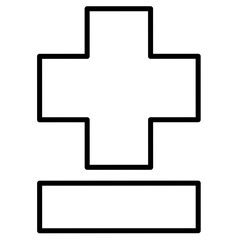 Fototapeta premium Plus or Minus icon logo and vector