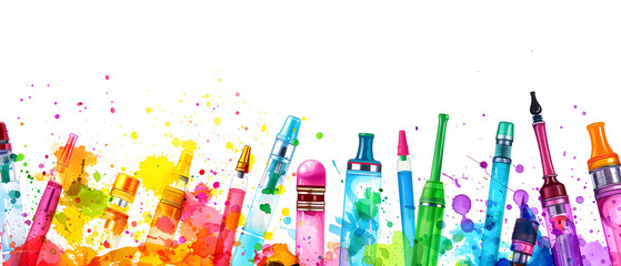 colorful background Handdrawn Vector Art Creativity Ideas Isolated on White Background