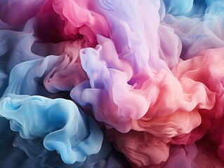 Fototapeta premium Vibrant Abstract Swirling Clouds in Pastel Colors