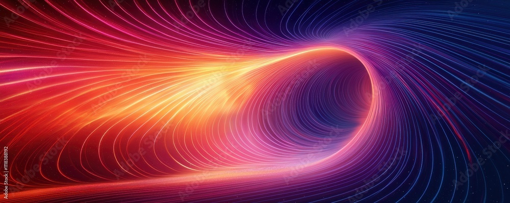 Wall mural vibrant abstract background with flowing colors and dynamic lines.