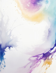 watercolor background - abstract colorful splash background - Generative AI