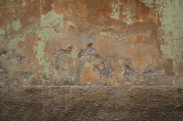 Ancient Wall Texture with Cracked Plaster