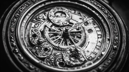 Fototapeta premium Intricate Antique Clockwork Mechanism Detail