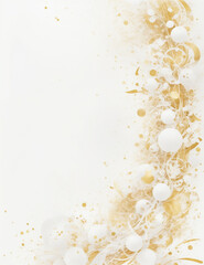 abstract golden christmas background - Generative AI