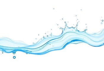 water splash on white background