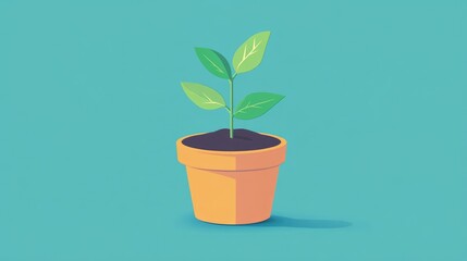 growing revenue flat design front view brand growth theme animation Complementary Color Scheme