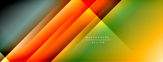 Colorful gradient with lines made of shadow and light. Creative background
