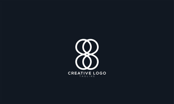 88 S8 8S Abstract initial monogram letter alphabet logo design