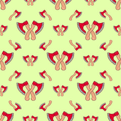 Vector seamless pattern two axes