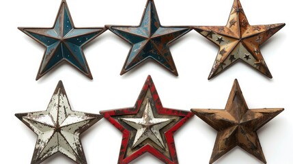 Obraz premium 6 vintage rustic stars