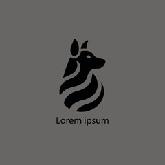 Dog vector logo illustrator
