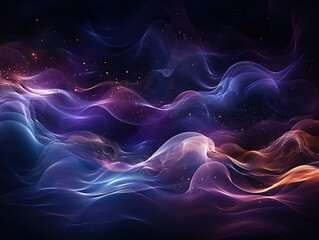 Fototapeta premium Vibrant Abstract Waves Background