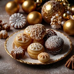 New Year's desserts, sweets, cakes