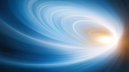 Obraz premium Abstract Blue Swirling Vortex Light Energy Tunnel
