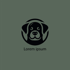 Dog vector logo illustrator
