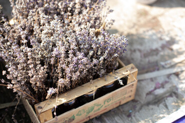 Basket of lavender
