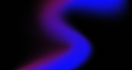 Purple blue on black grainy background abstract glowing violet color gradient wave noise texture poster banner header backdrop design