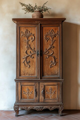 antique wooden cabinet