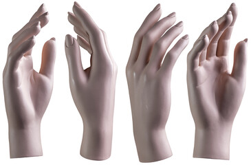 Mannequin's hand on an isolated background