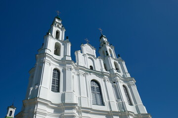 Obraz premium church against the blue sky, Polotsk, Belarus