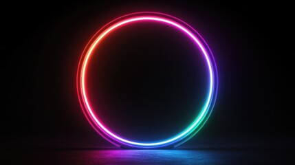 Obraz premium Neon Ring Lit Up