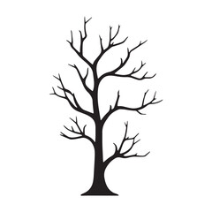 Obraz premium tree silhouette vector
