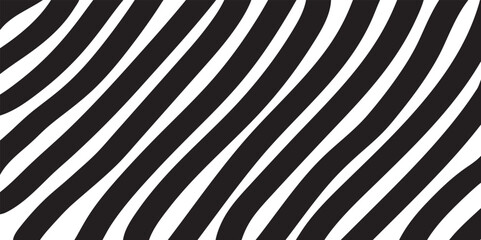 Abstract black and white vector background, like zebra stripes