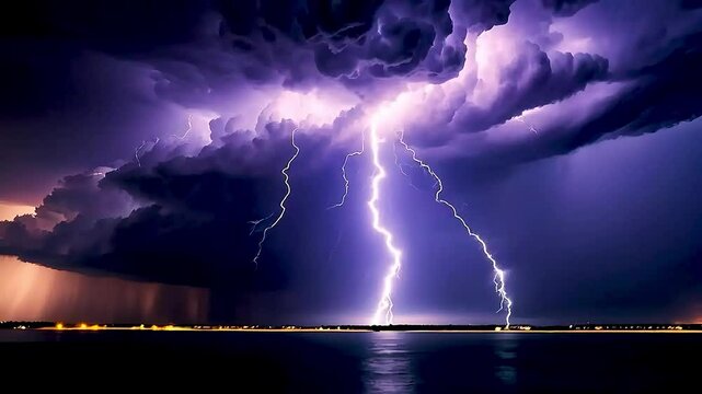 a lightning storm