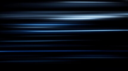 Abstract background with gradient light streaks on black, glowing blurred motion effect, glowing horizontal lines