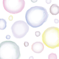Abstract Pastel Bubble Background with Light and Airy Aesthetic