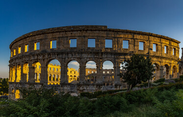 Fototapeta premium Amphitheater arena for gladiator fights in Pula
