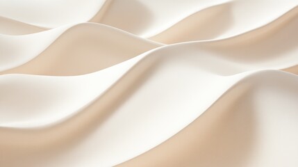 Obraz premium Elegant Creamy Waves: Minimalist Abstract Pattern in Soft Neutrals