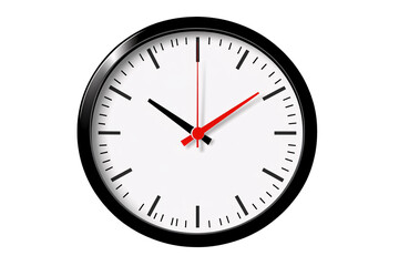 a clock with a black border