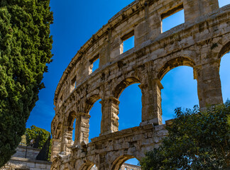 Obraz premium Amphitheater arena for gladiator fights in Pula